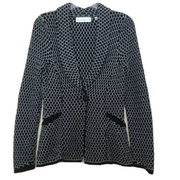 Anthropologie Charlie & Robin Cardigan Sweater S Twee Coastal Grandma 60's Mod - Picture 2 of 7